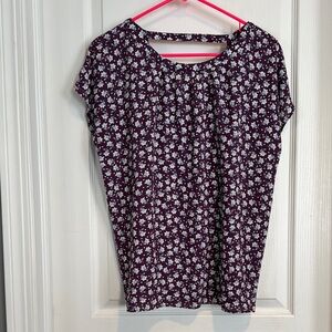 LOFT open back detailed floral blouse